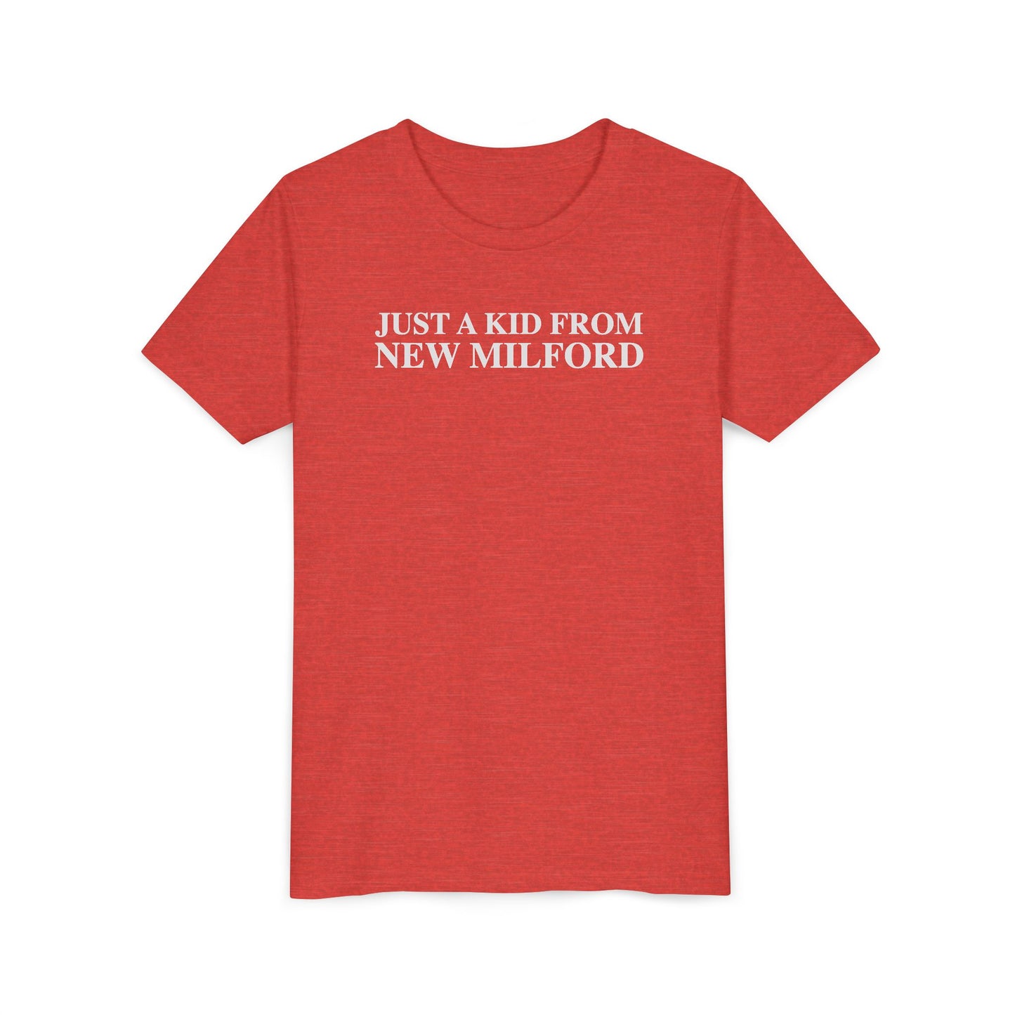 Just a kid from New Milford Youth Short Sleeve T-Shirt