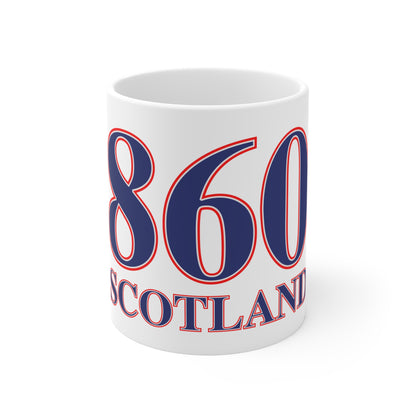 860 Scotland Red, White & Blue  Mug 11oz