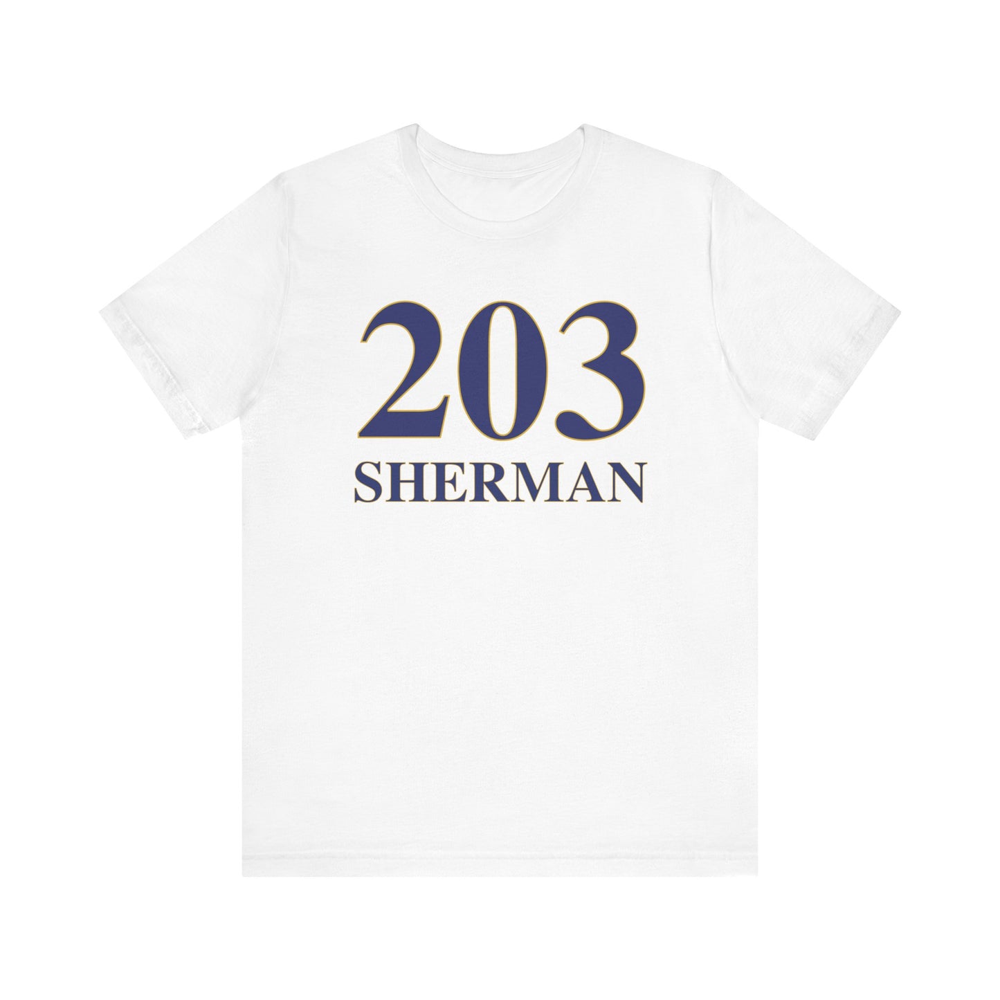 203 Sherman Unisex Jersey Short Sleeve Tee