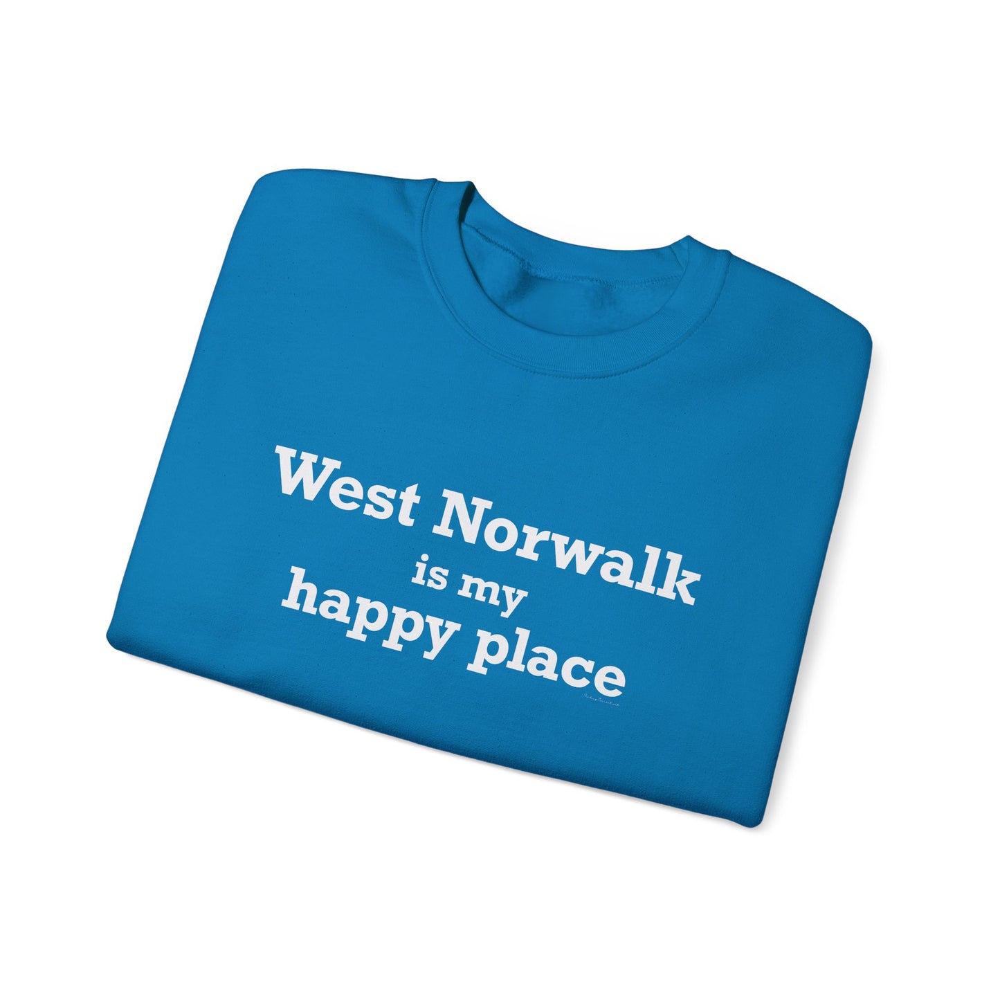 West Norwalk is My Happy Place Unisex Heavy Blend™ Crewneck Sweatshirt