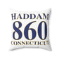 Haddam 860 Connecticut Spun Polyester Square Pillow