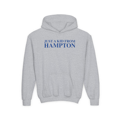 Just a kid from Hampton Youth Heavy Blend Hooded Sweatshirt