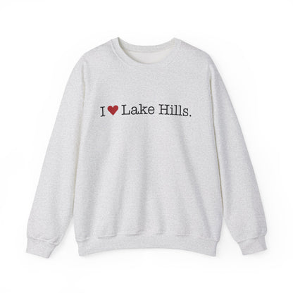 I Heart Lake Hills. Unisex Heavy Blend™ Crewneck Sweatshirt