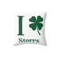 I Clover Storrs Spun Polyester Square Pillow