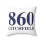 860 Litchfield  Polyester Square Pillow