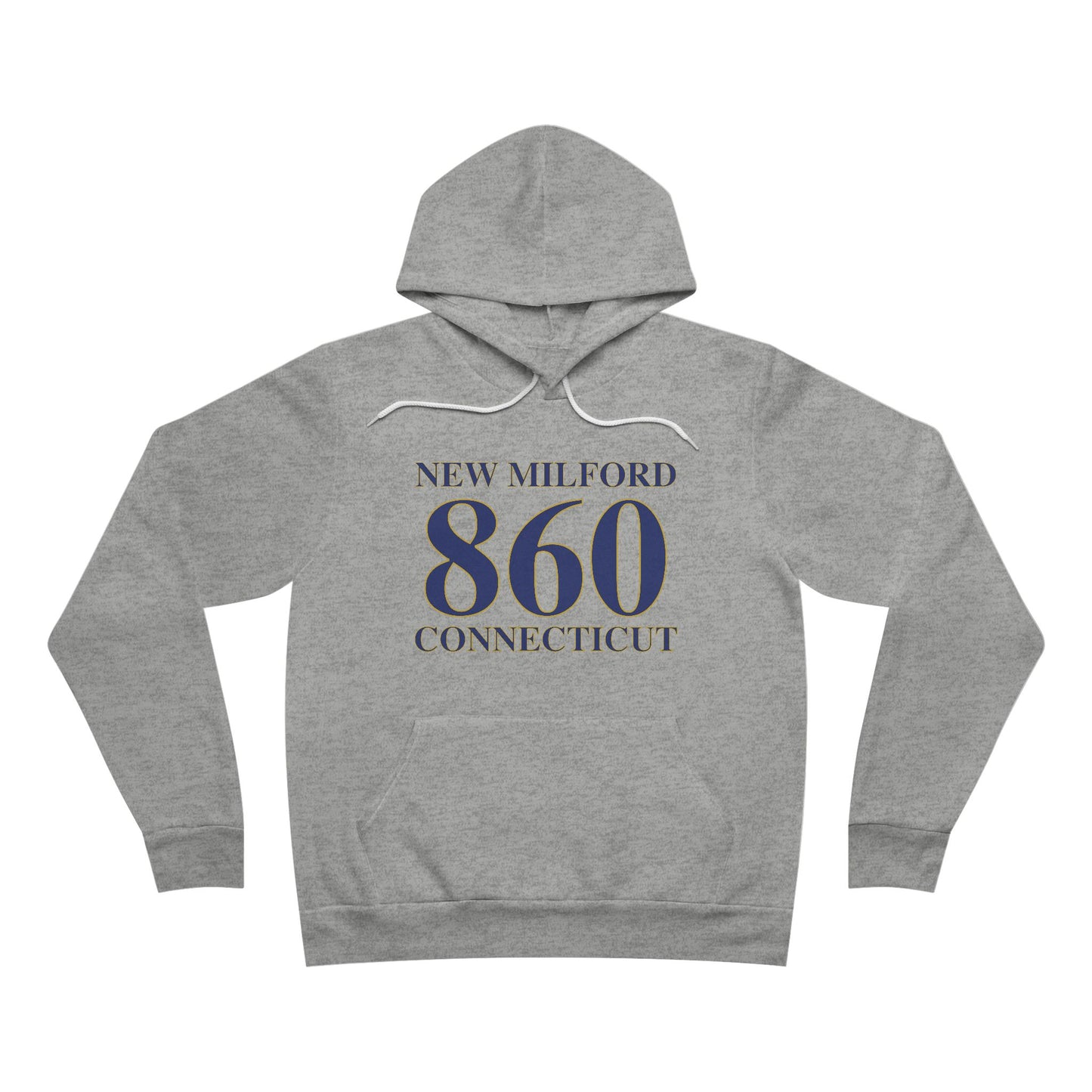 New Milford 860 Connecticut Unisex Sponge Fleece Pullover Hoodie