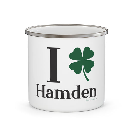 I Clover Hamden Enamel Camping Mug