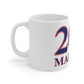 Madison Red, White & Blue Flag Mug 11oz