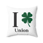 I Clover Union Spun Polyester Square Pillow