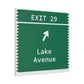 Vintage Merritt Parkway Exit 29 Sign Matte Canvas, Stretched, 1.25"