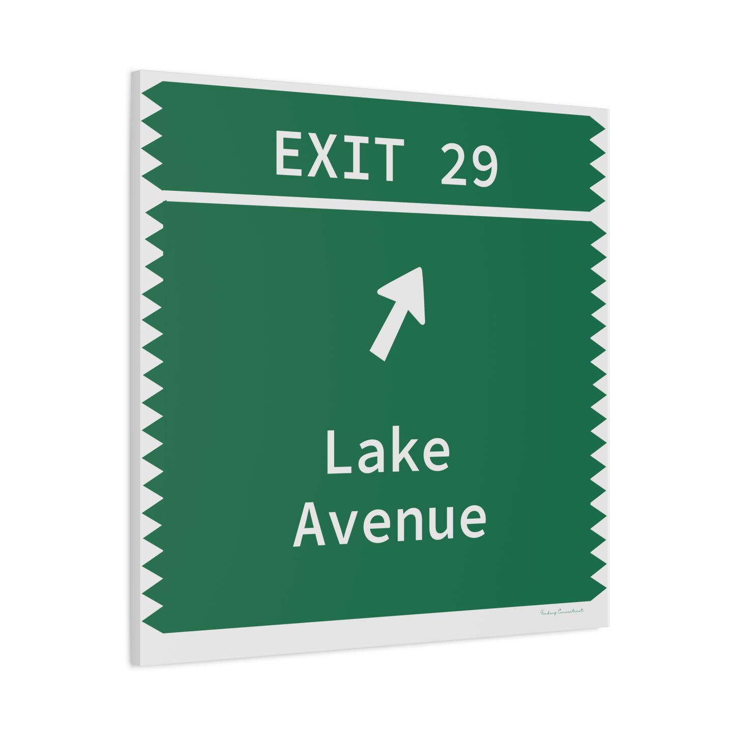 Vintage Merritt Parkway Exit 29 Sign Matte Canvas, Stretched, 1.25"