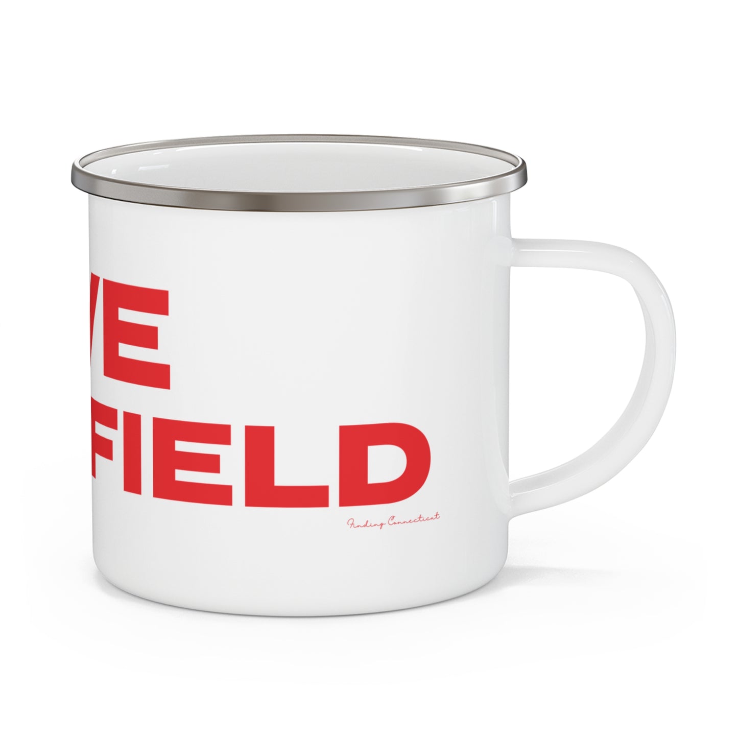 Love Stratfield Enamel Camping Mug