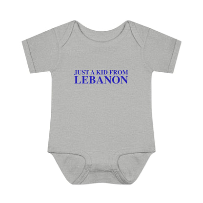 Just a kid from Lebanon Infant Baby Rib Bodysuit
