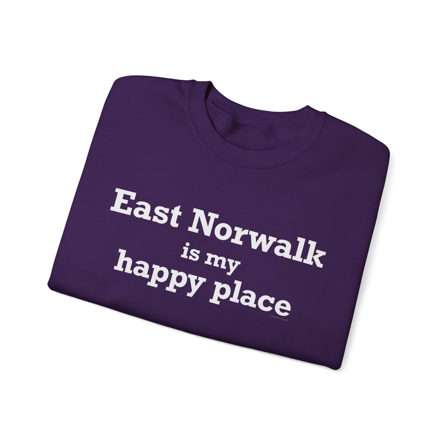 East Norwalk is My Happy Place Unisex Heavy Blend™ Crewneck Sweatshirt