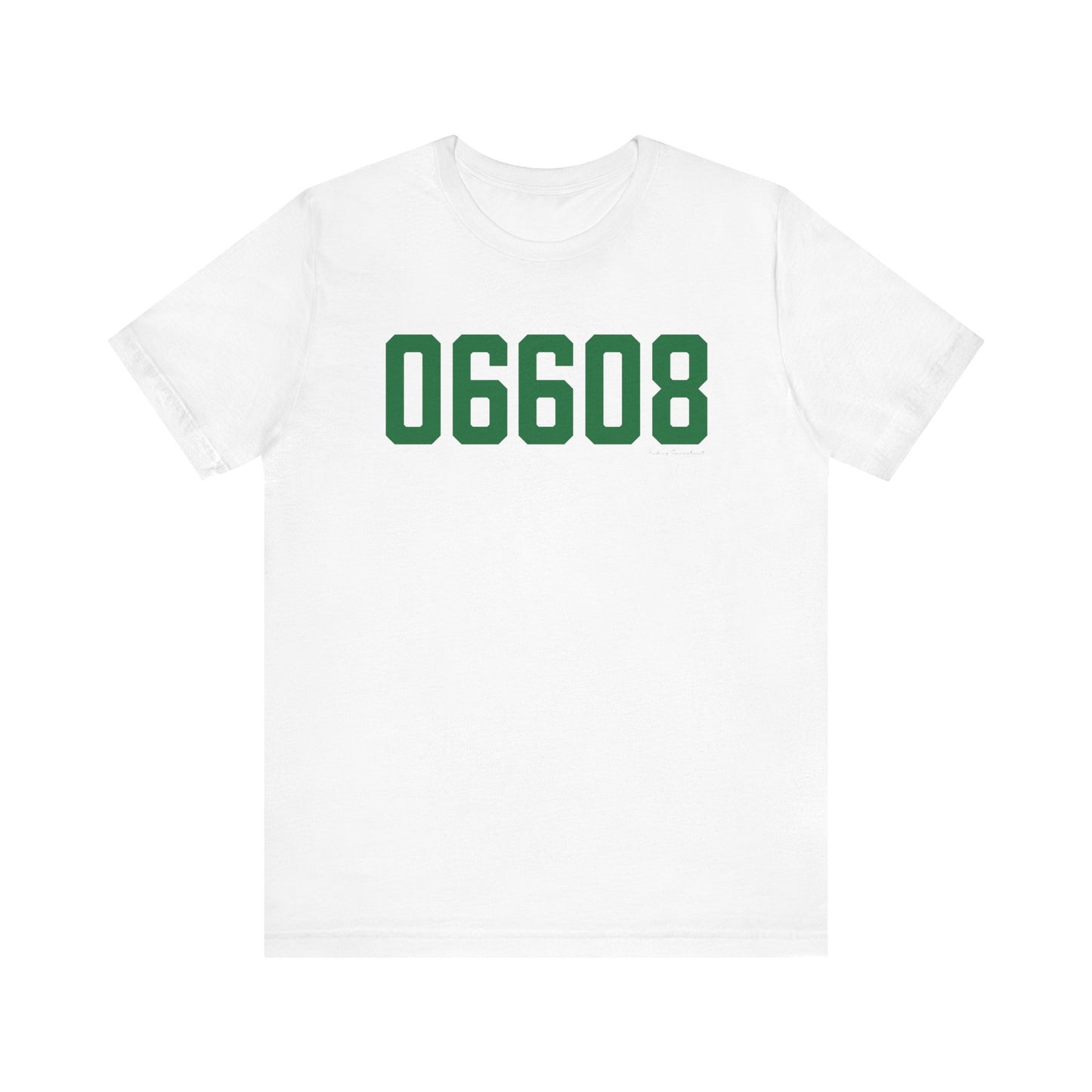 06608 Bridgeport Connecticut Zip Code Unisex Jersey Short Sleeve T-Shirt