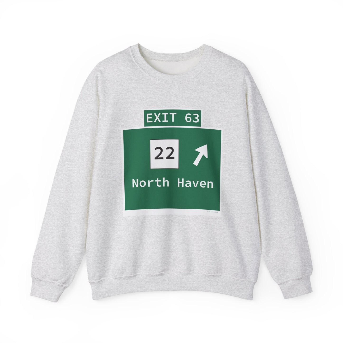 Vintage WCP Exit 63 Sign Unisex Heavy Blend™ Crewneck Sweatshirt