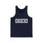 06830 - Greenwich CT Zip Code Unisex Jersey Tank Top