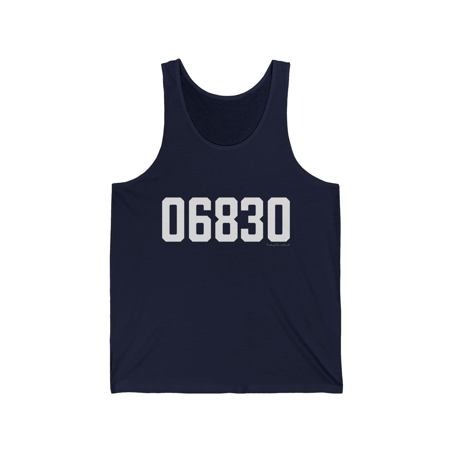 06830 - Greenwich CT Zip Code Unisex Jersey Tank Top
