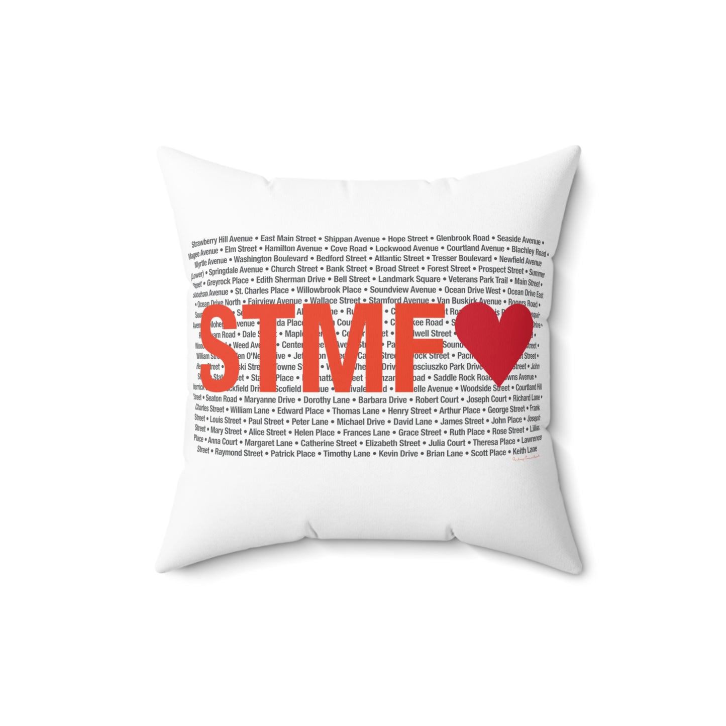 Stamford Love Spun Polyester Square Pillow