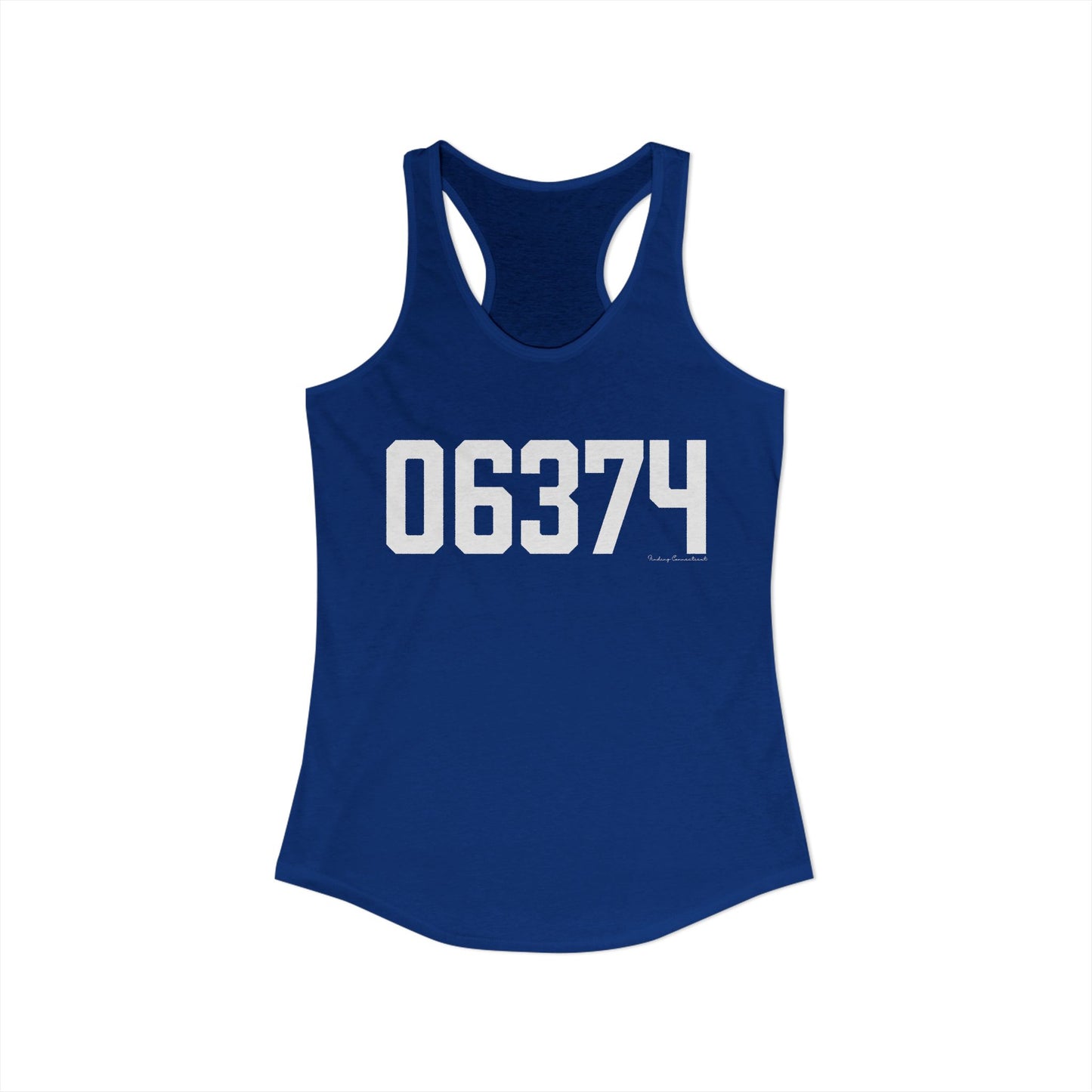 06374 Plainfield CT Zip Code Women's Ideal Racerback Tank Top