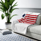North Haven Connecticut Flag Sherpa Fleece Blanket