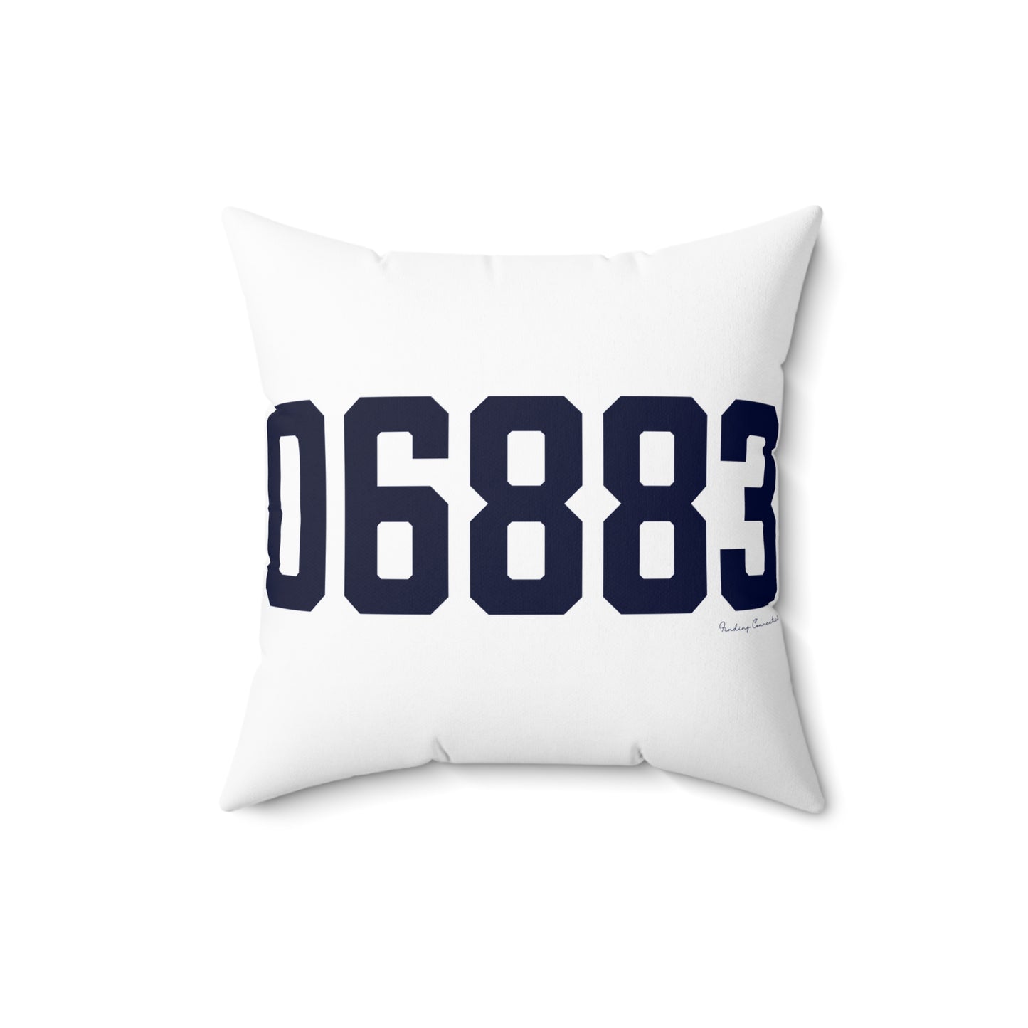 06883 Weston Connecticut Zip Code Spun Polyester Square Pillow