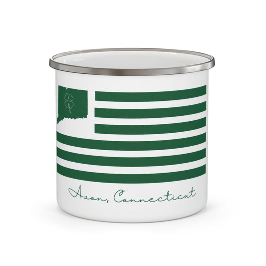 Avon Connecticut St. Patrick’s Day Flag Enamel Camping Mug