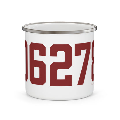 06278 Ashford Connecticut Zip Code Enamel Camping Mug