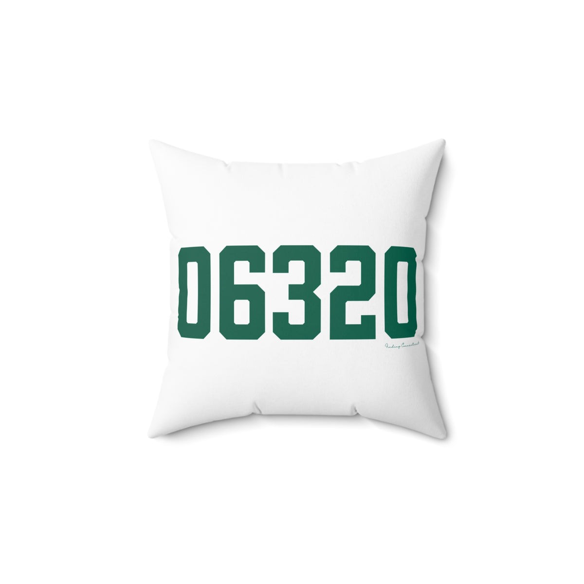 06320 New London Connecticut Zip Code Spun Polyester Square Pillow