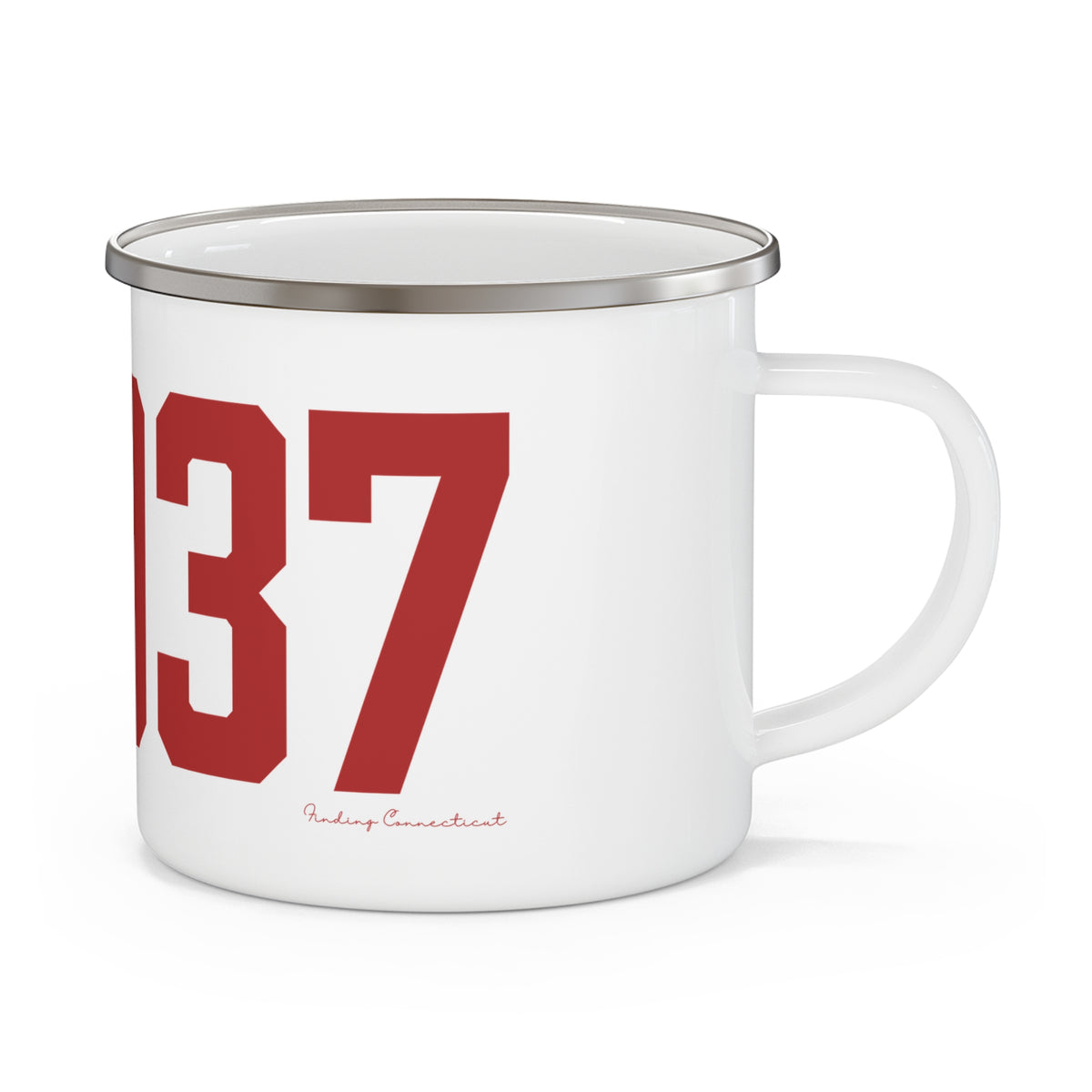 06037 Berlin Connecticut Zip Code Enamel Camping Mug
