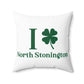 I Clover North Stonington Spun Polyester Square Pillow