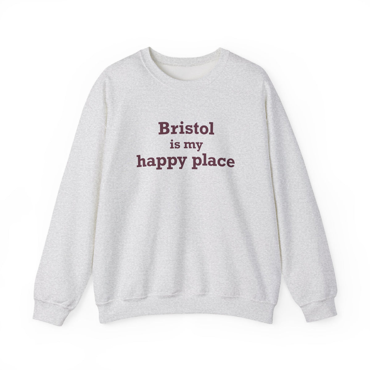 Bristol is My Happy Place  Heavy Blend™ Crewneck Sweatshirt
