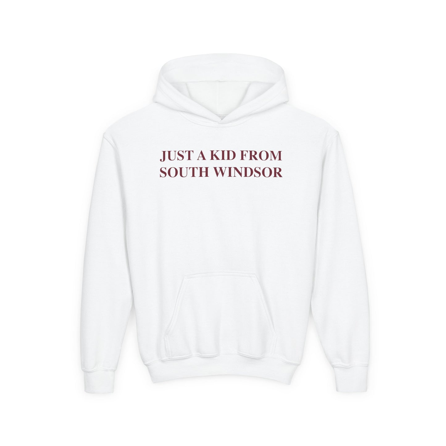 Just a kid from South Windsor Youth Heavy Blend Hooded Sweatshirt