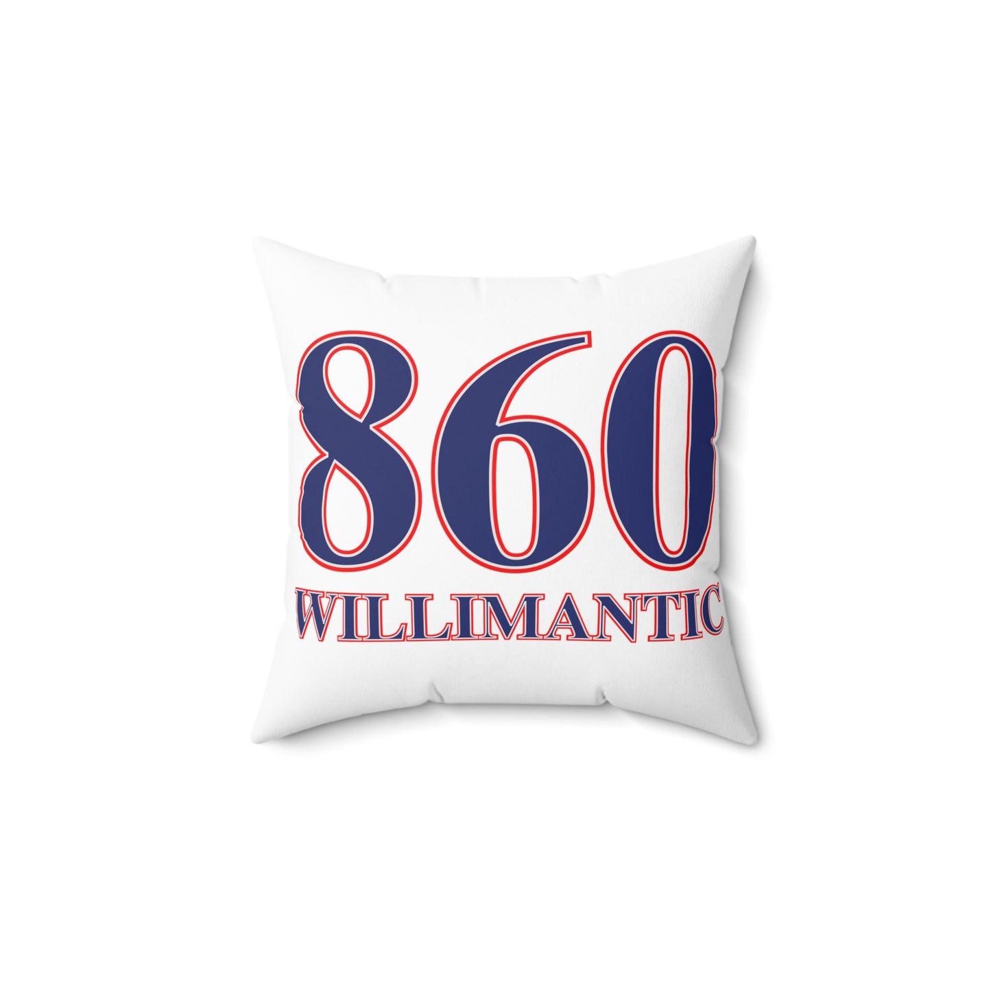 860 Willimantic Red, White & Blue Spun Polyester Square Pillow