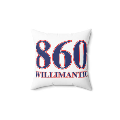860 Willimantic Red, White & Blue Spun Polyester Square Pillow