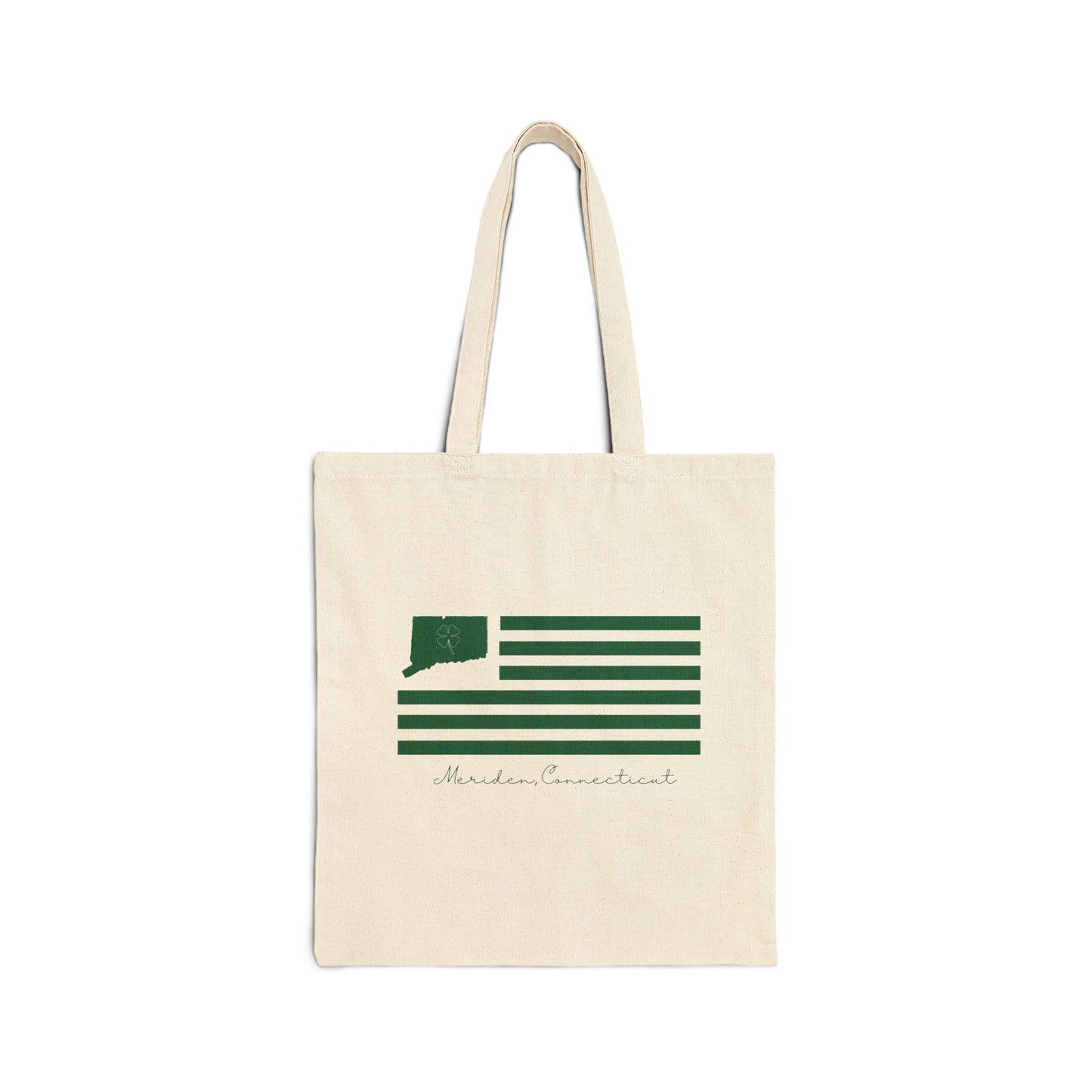 Meriden Connecticut St. Patrick’s Day Flag Cotton Canvas Tote Bag