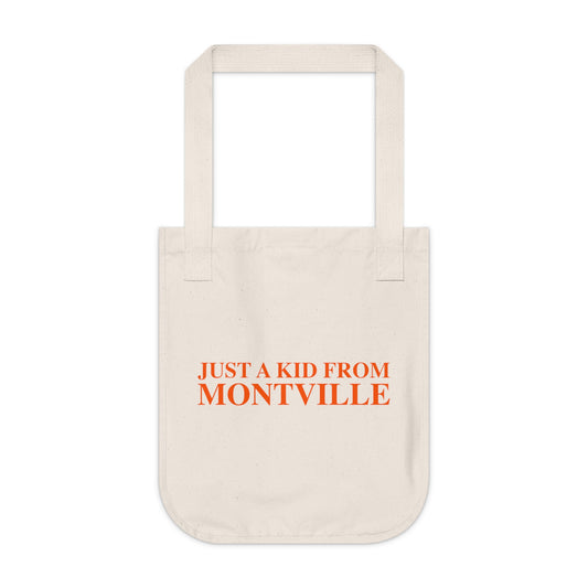 Just a kid from Montville Organic Canvas Tote Bag