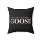Just a kid listening to Goose - Peach & Pink Spun Polyester Square Pillow