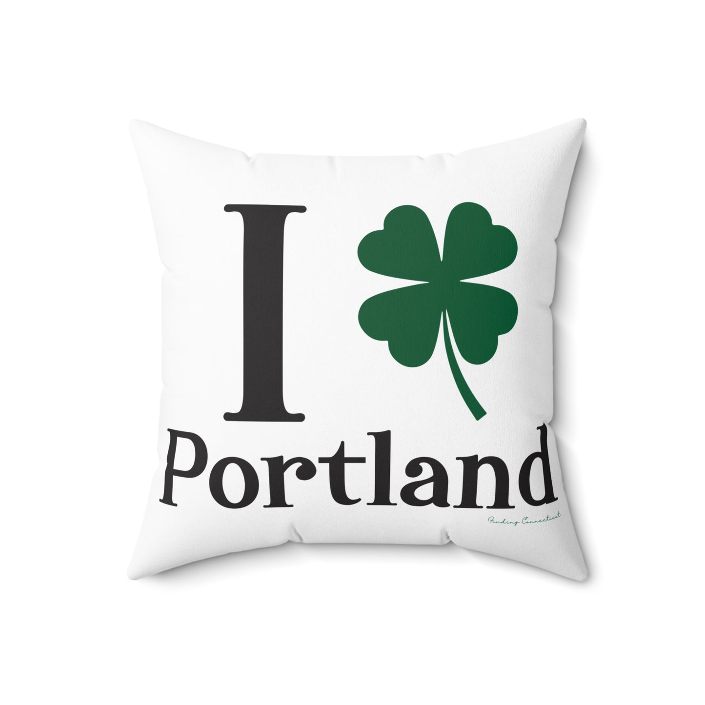 I Clover Portland Spun Polyester Square Pillow