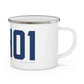 06401 Ansonia Connecticut Zip Code Enamel Camping Mug