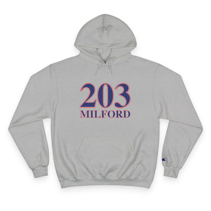 203 Milford Red White & Blue Champion Hoodie
