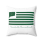 Trumbull Connecticut St Patrick’s Day Flag Spun Polyester Square Pillow