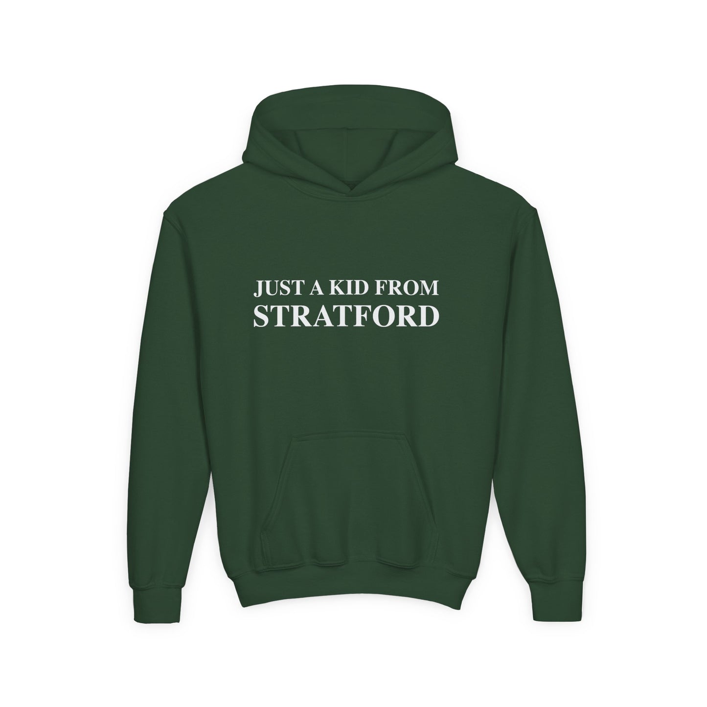 Just a kid from Stratford Youth Heavy Blend Hooded Sweatshirt