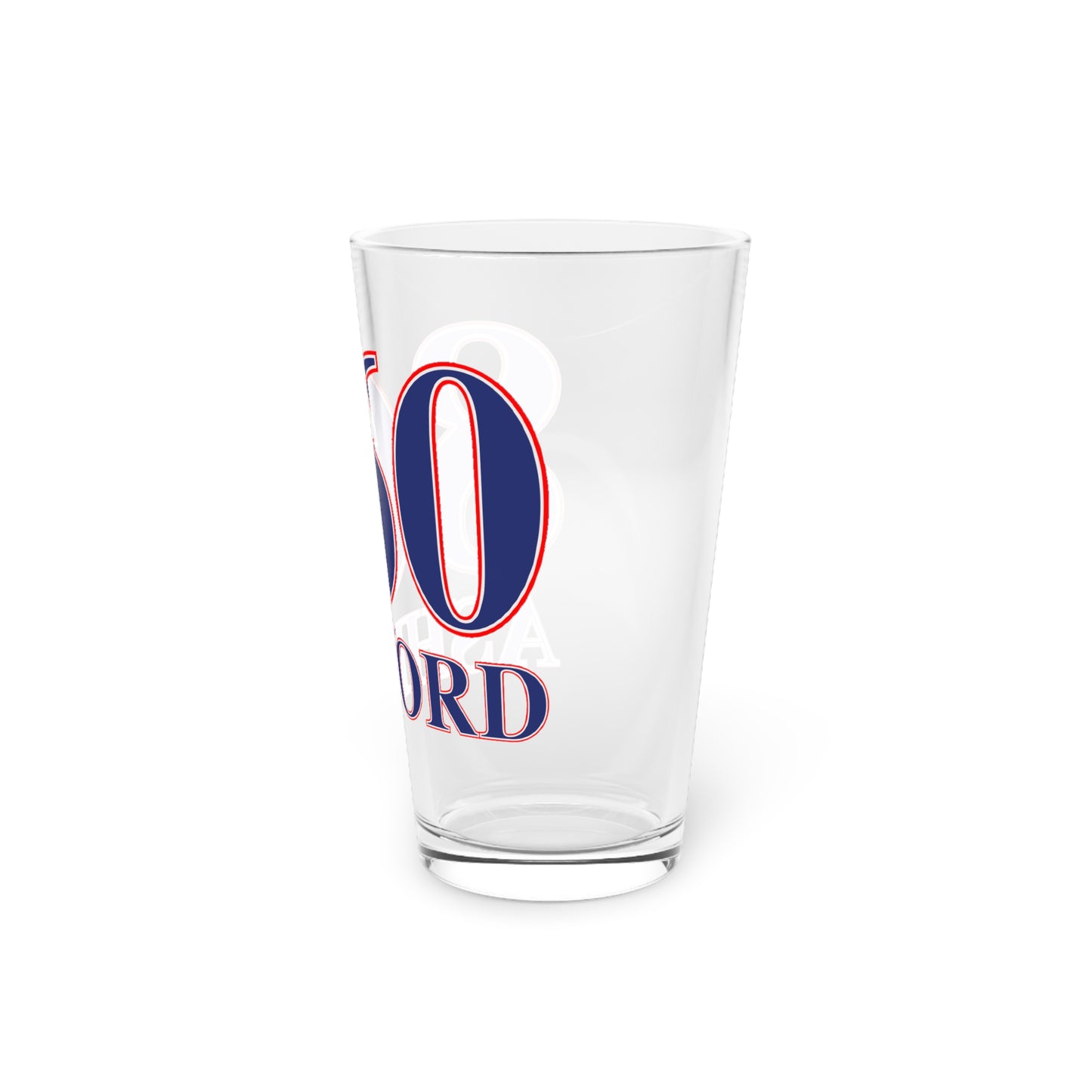860 Ashford Red, White & Blue Pint Glass, 16oz