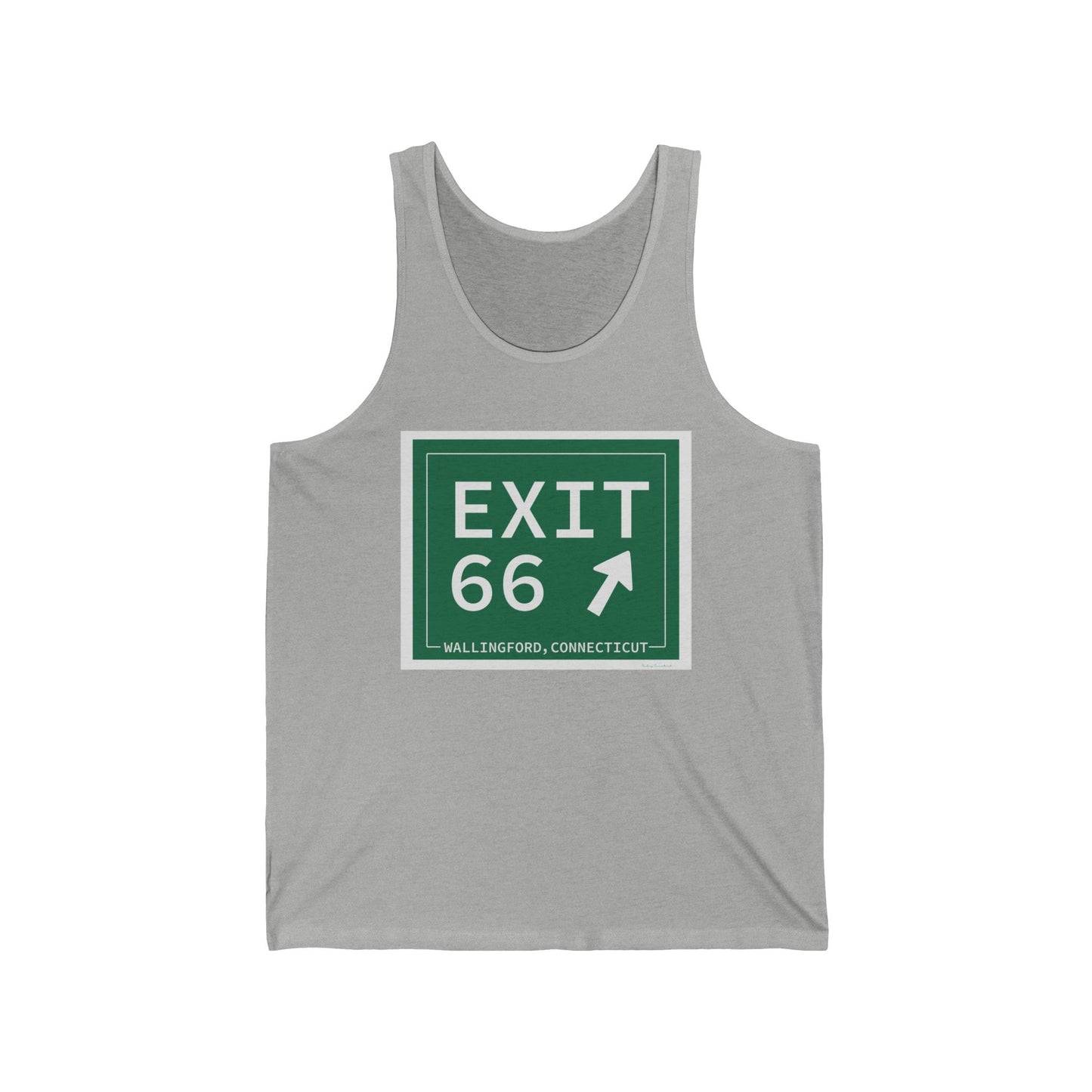 Vintage Exit 66 WCP Sign Unisex Jersey Tank Top