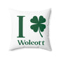 I Clover Wolcott Spun Polyester Square Pillow
