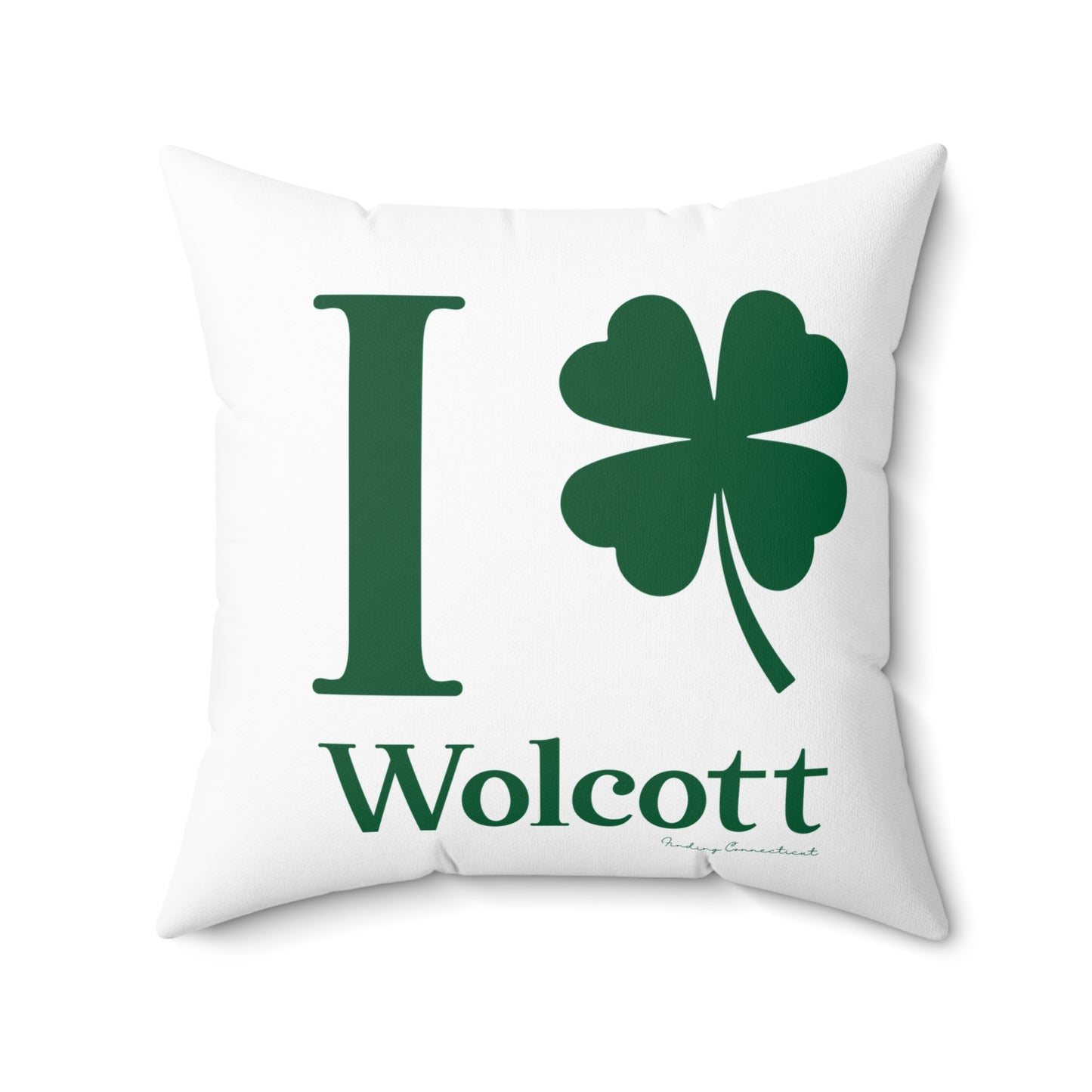 I Clover Wolcott Spun Polyester Square Pillow