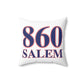 860 Salem Red, White & Blue Spun Polyester Square Pillow