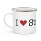 I Heart Stratford. Enamel Camping Mug