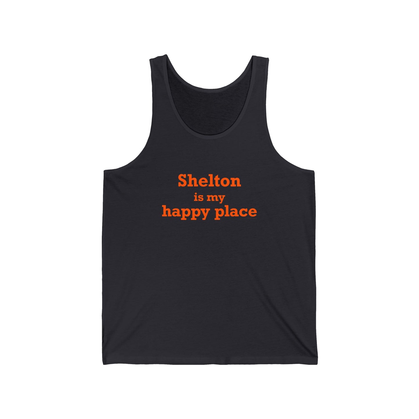 Shelton Is My Happy Place Unisex Jersey Tank Top